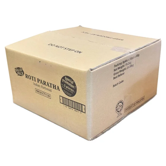Small Size Used Carton Box Paratha410 (Double Wall) 410 x 410 x 230mm - Quinocycle packaging supplies Malaysia